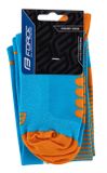 FORCE ponožky COMPRESS, modro-oranžové S-M/36-41