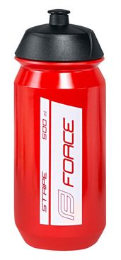 FORCE fľaša STRIPE 0,5 l, červeno-biela