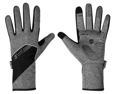 FORCE rukavice GALE softshell, jar - jeseň, šedé L