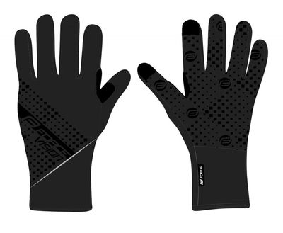 FORCE rukavice VISION softshell, jar-jeseň, čierne XXL