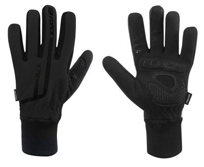 FORCE rukavice zimné X72, čierne L