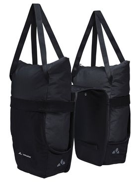 Vaude dvojitá taška na nosič TwinShopper, čierna