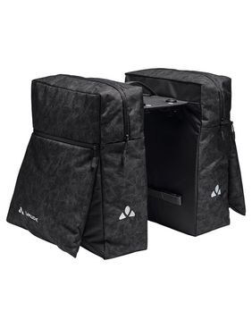 Vaude dvojitá taška na nosič TwinZipper (UniKlip 2), čierna